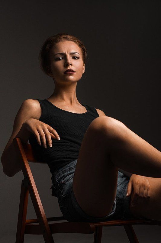 portrait,girl,studio,summer, Anna фото превью