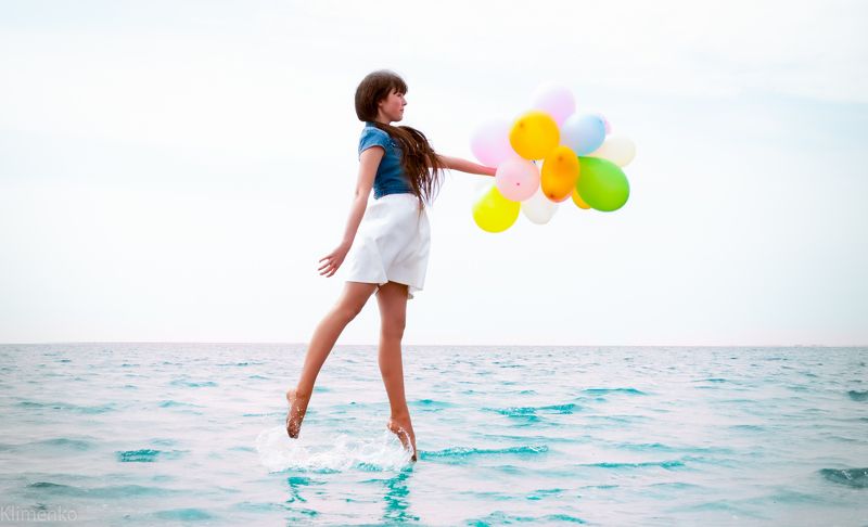 девушка, потрет, нежность, легкость Легче воздуха фото превью