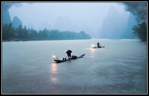 Ливень на реке ЛИ.