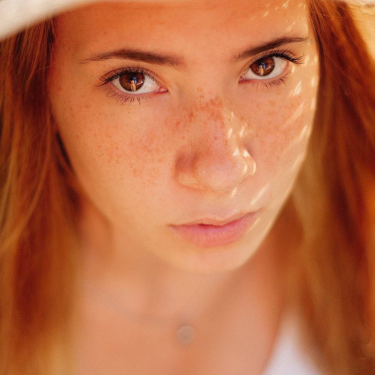 girl, девушка, портрет, свет, лето, глаза, веснушки, Львова Дарья