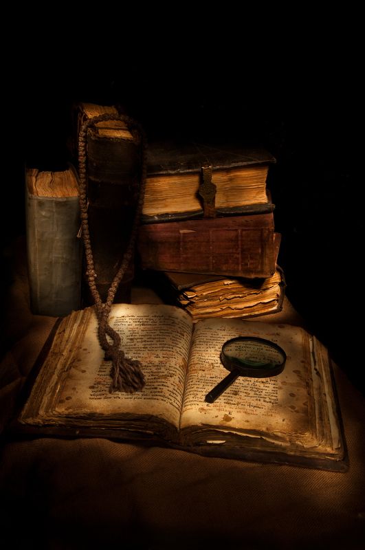 книги, библия, псалтирь, четки, светопись изучая Писание фото превью