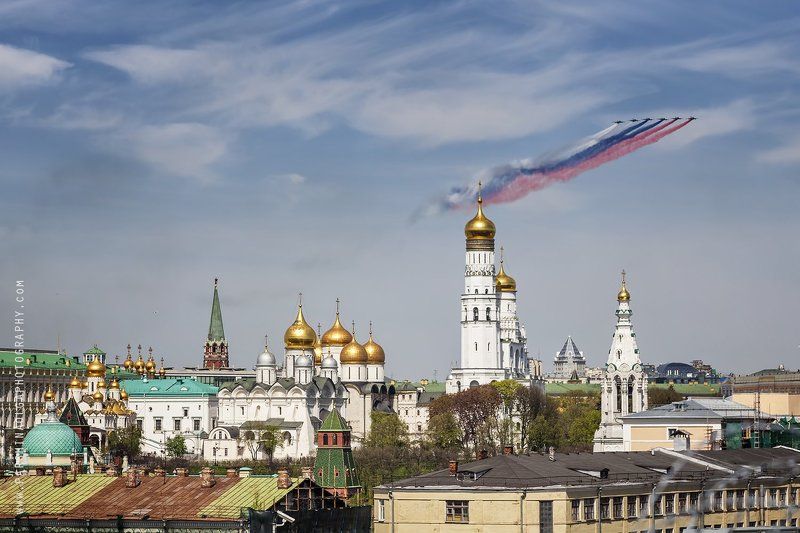 Москва, город, красота, пейзаж, большая выдержка, огни, закат, небо, городской пейзаж Красота Москвы фото превью