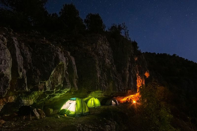 крым, узунджа, ночная съемка Каньон Узунджа фото превью