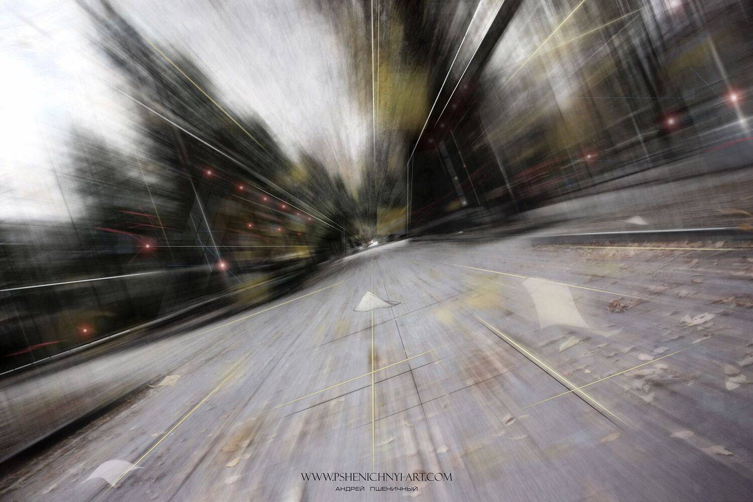 перспектива, пейзаж, движение, горизонт, концепция, ветер, аллея, Пшеничный Андрей