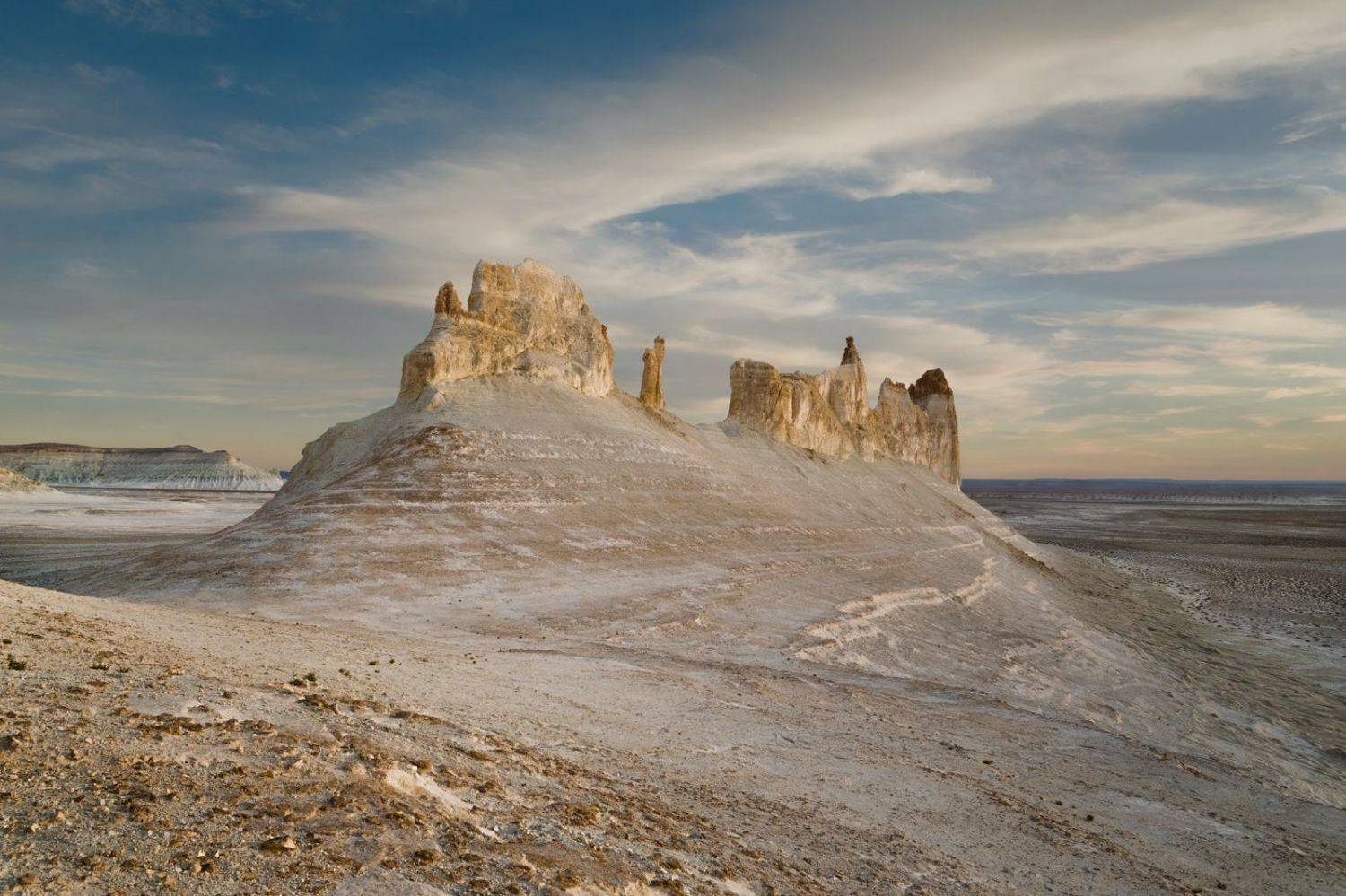 казахстан, полуостров мангистау, урочище бозжира, останец аврора, закат, Кетова Вера