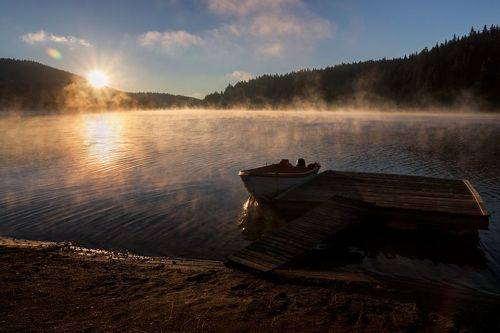 На плотине / On the lake