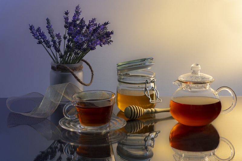 Tea with honey фото превью