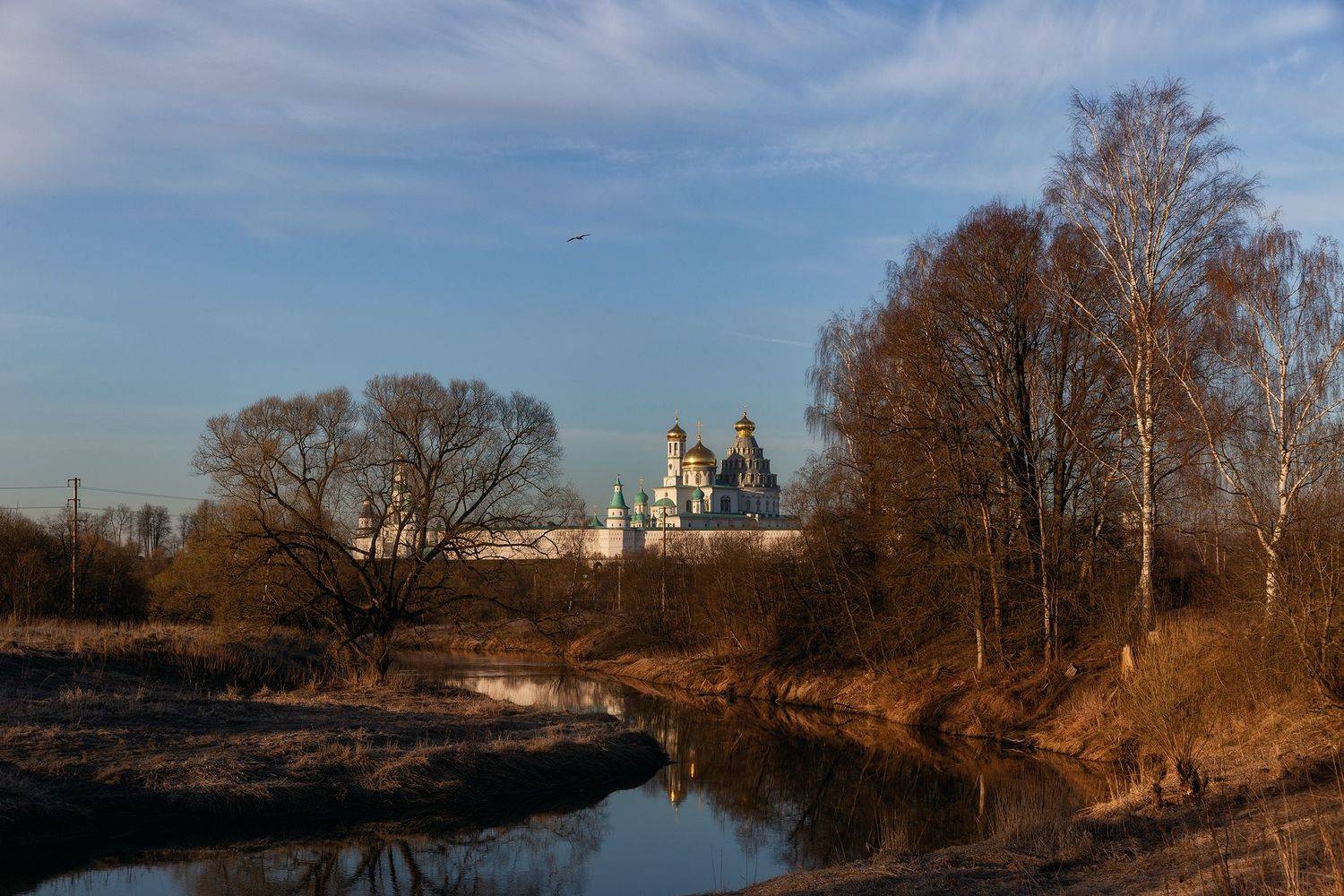 истра, храм, весна, подмосковье, река, апрель, Александр Стрельчук