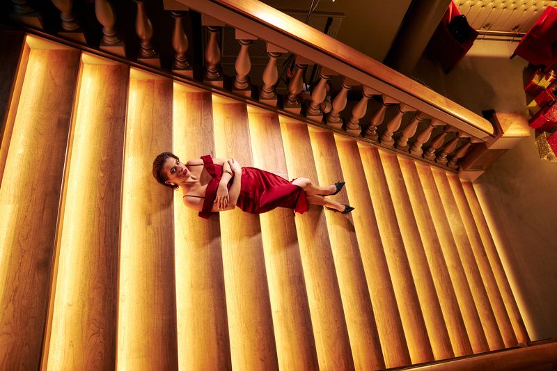 женская фотосессия в кафе Ампир фото превью