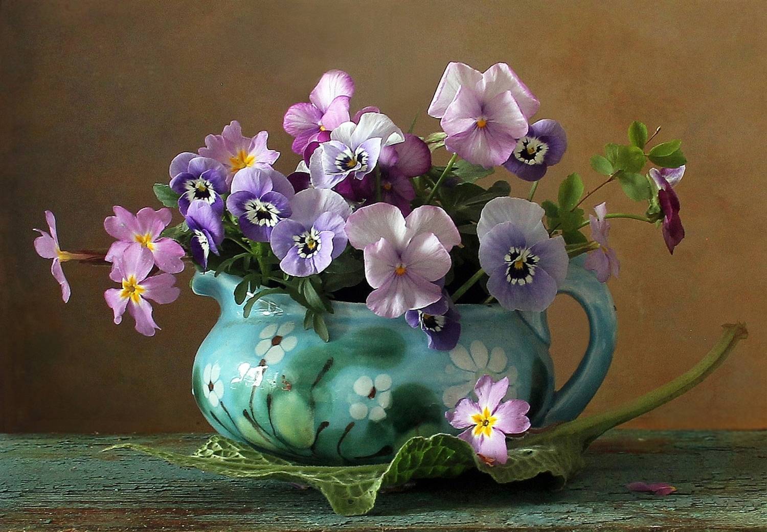 натюрморт, цветы, сирень, внютины глазки, марина филатова, Марина Филатова