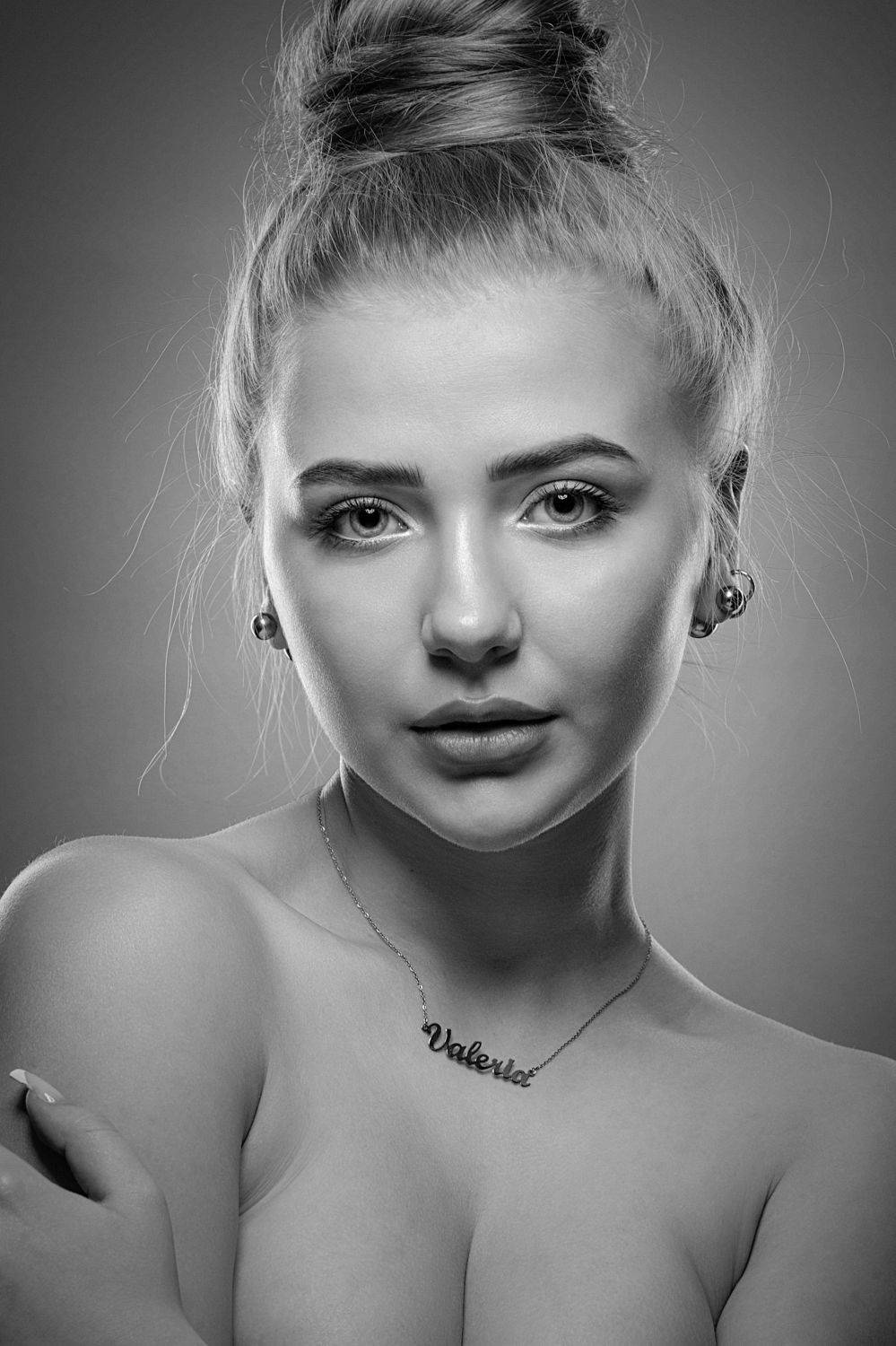 девушка, портрет, ч/б, взгляд, глаза, Дёгтев Евгений