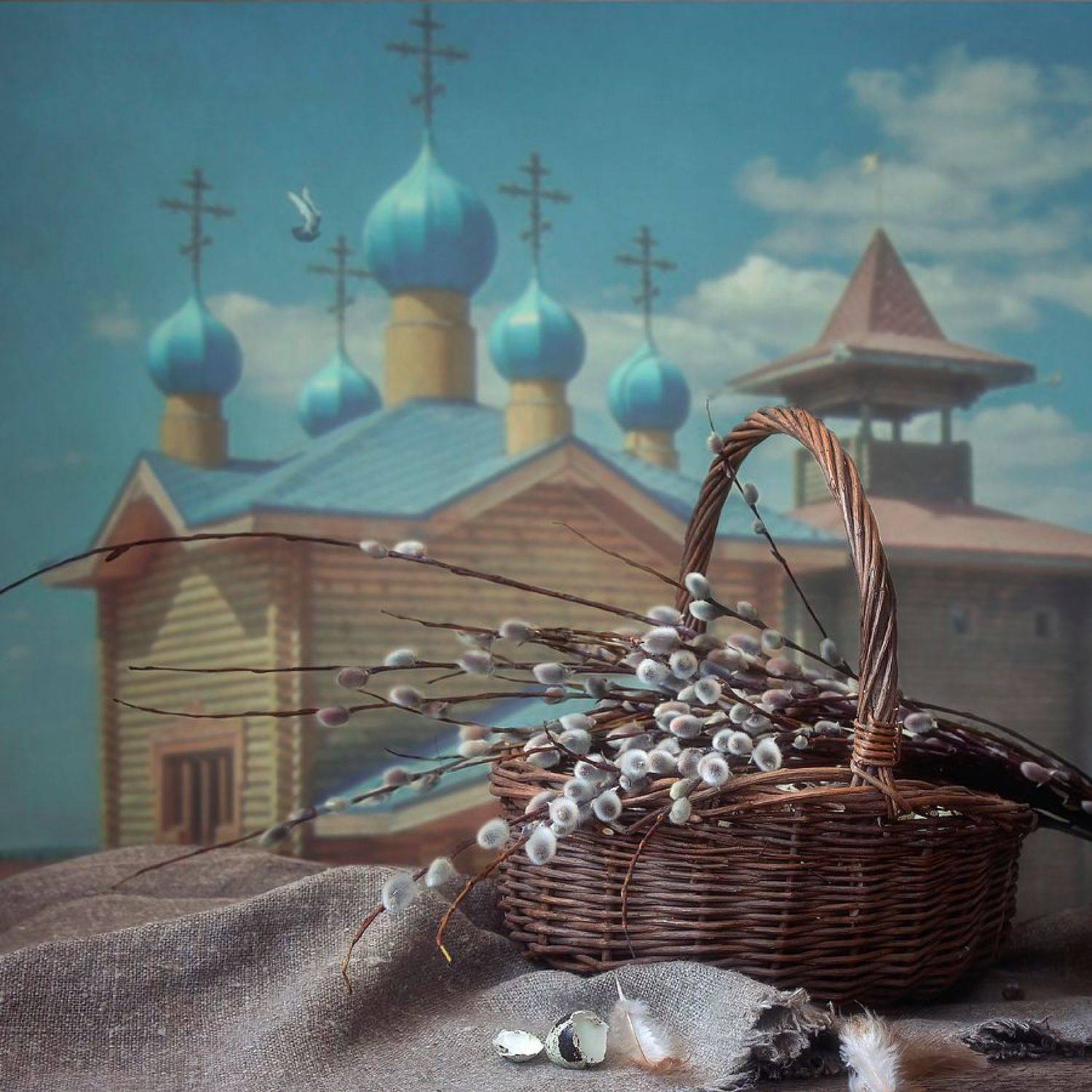 праздник, весна, Вербное Воскресение, верба, Приходько Ирина