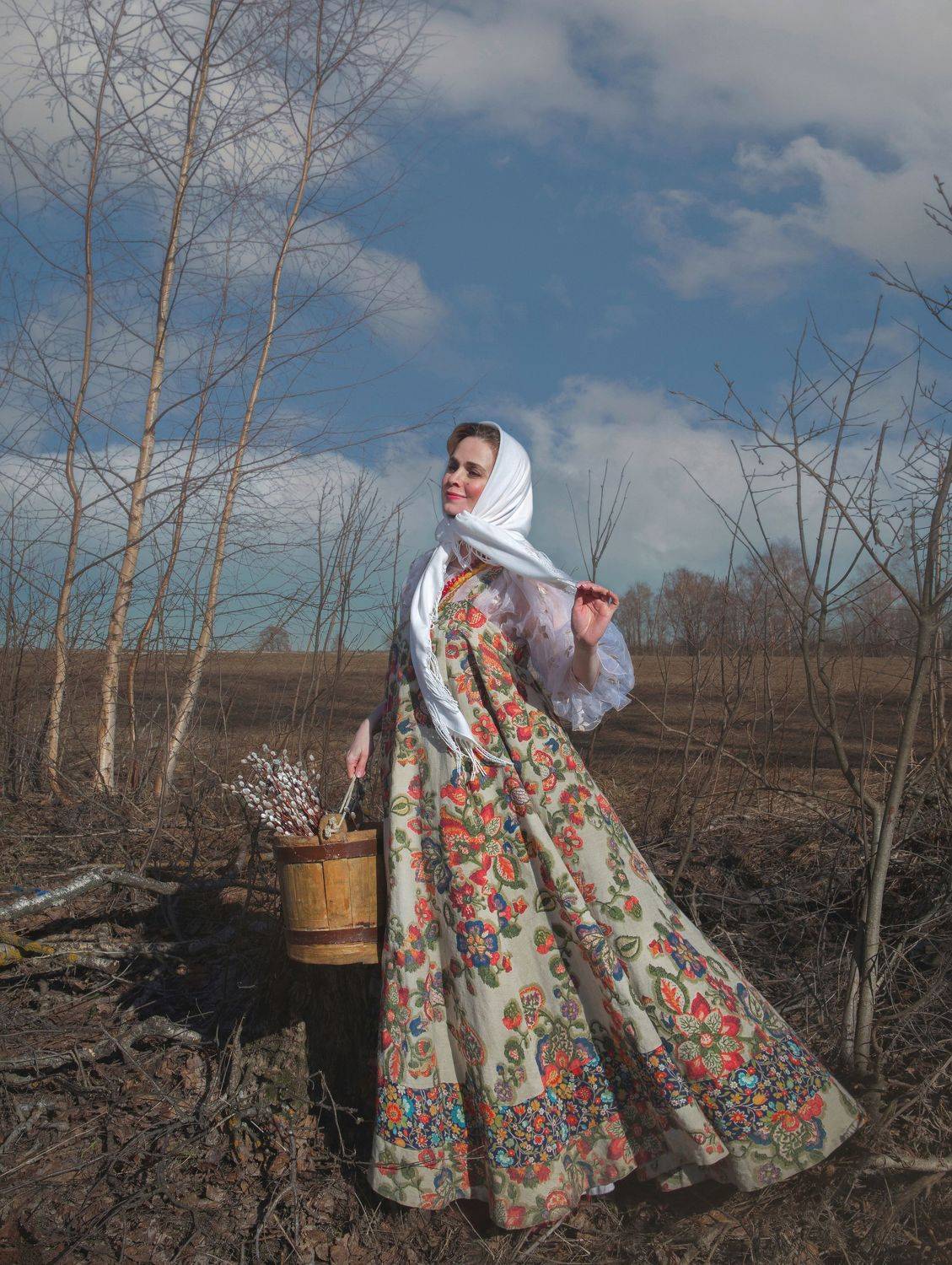 девушка весна верба  поле любовь солнце  красота счастье мечты красавица фотография, Шепелева Татьяна