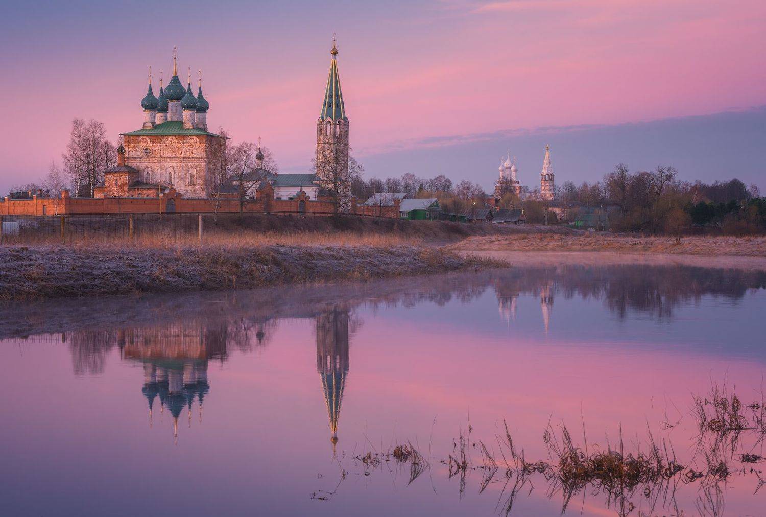 дунилово, пейзаж, рассвет, река, храм, Левыкин Виталий