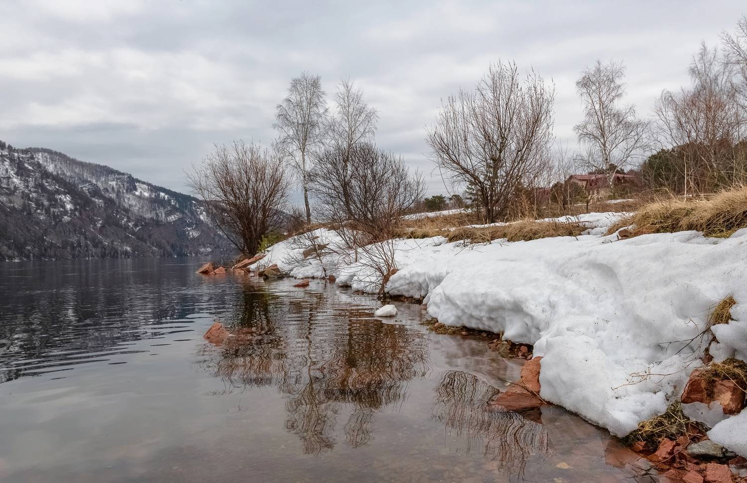 сибирь, весна, енисей, снег, Фомина Марина