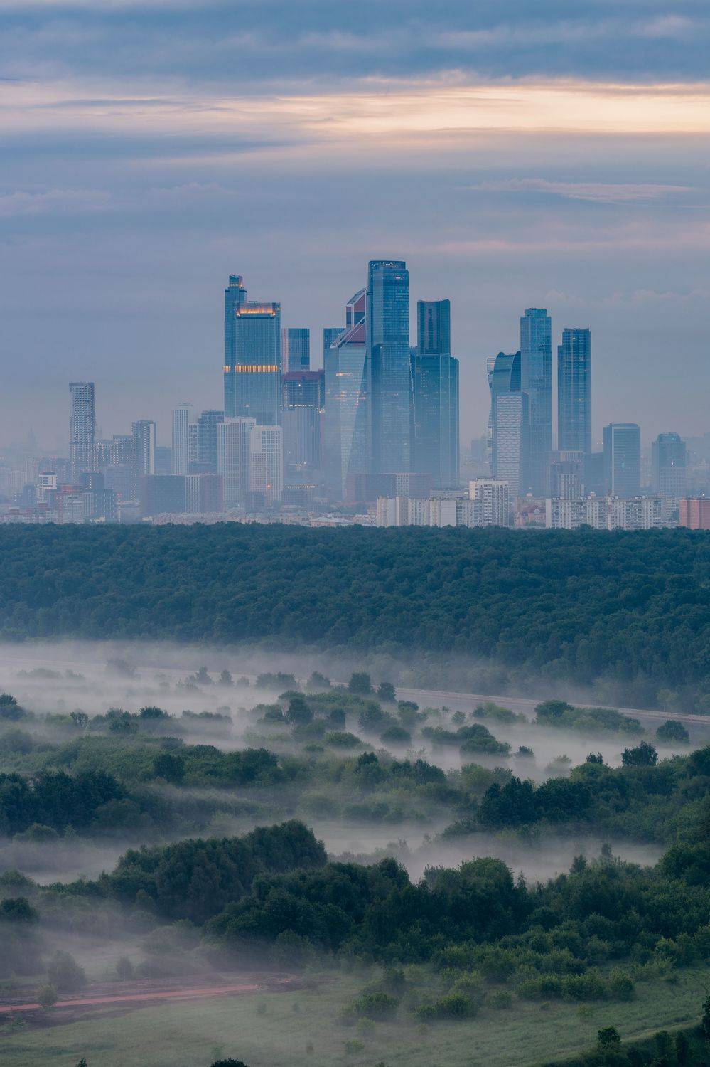 москва, туман, рассвет, утро, архитектура, москвасити, городскойпейзаж, urbanexploration, Tsybenko Kirill