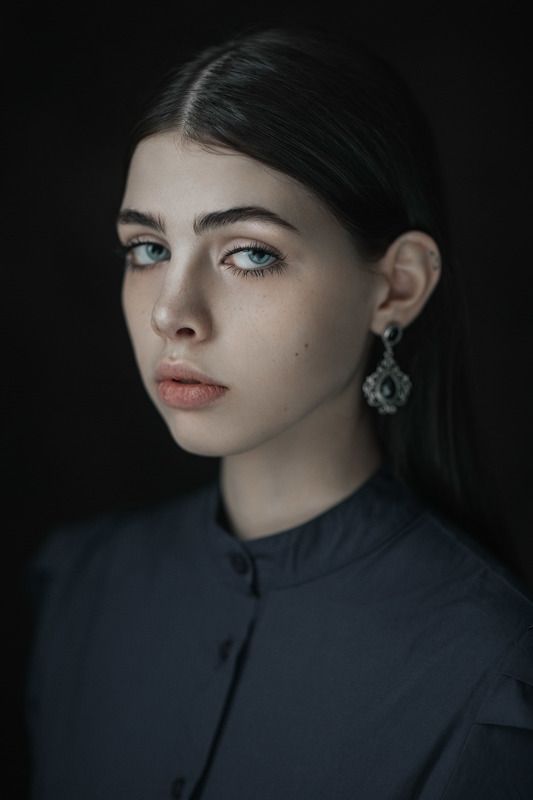 девушка, портрет, студийный портрет, готика, готический портрет Lera фото превью