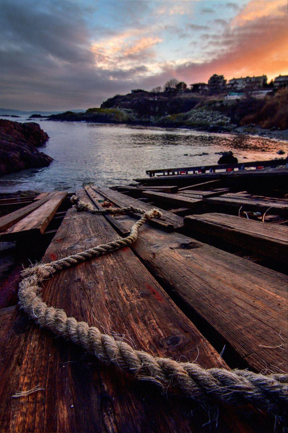 sunset, sea, bulgaria, Стоян Великов
