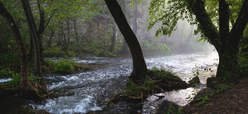 река, крым, river, landscape Река Черная после дождя фото превью