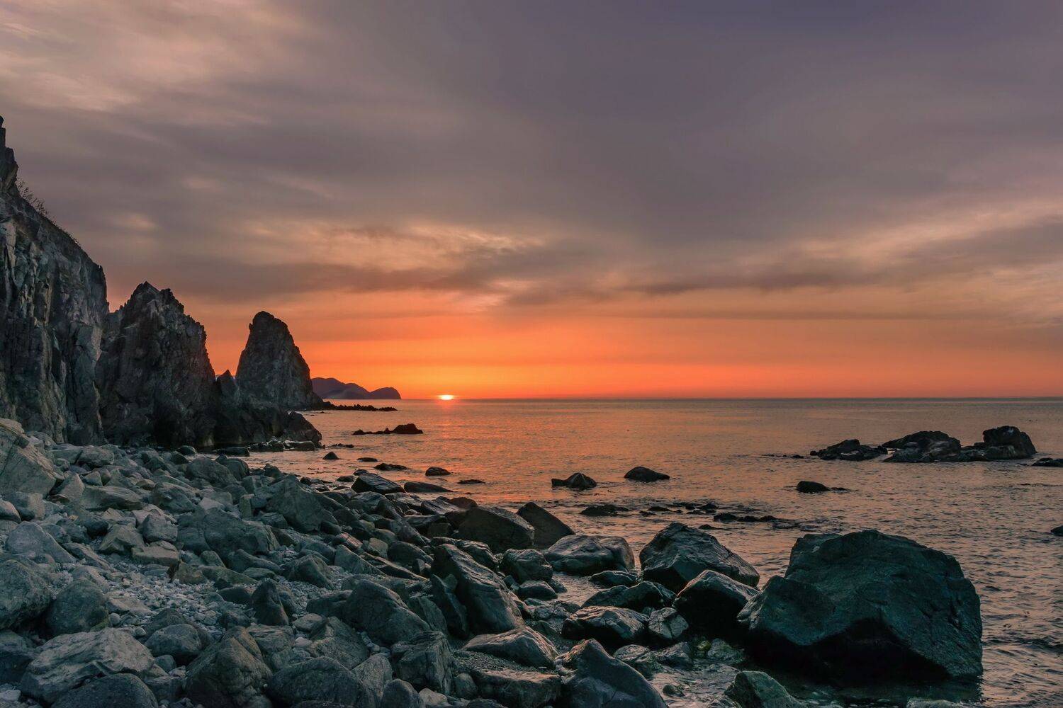 море, весна, восход, клоково,  GeorgyPrimoretz