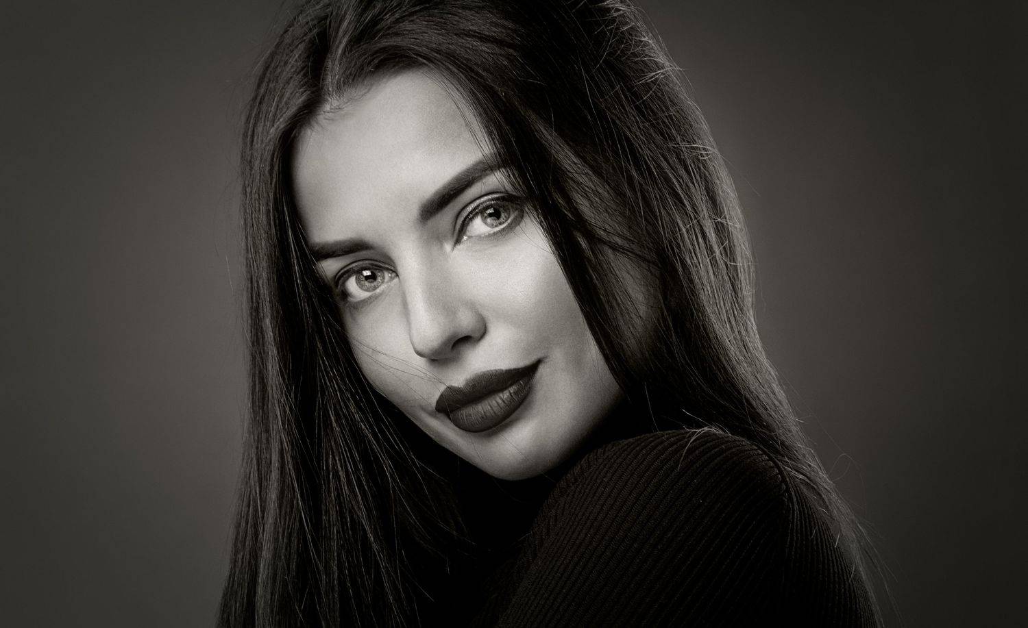 девушка, портрет, ч/б, Дёгтев Евгений