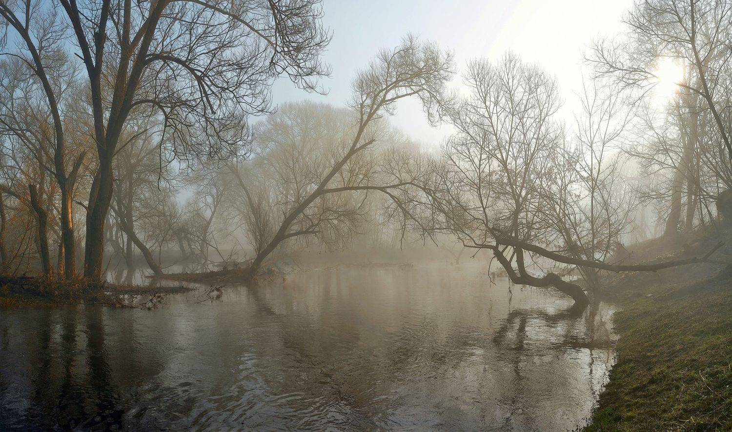 утро , река , весна, Александр Свистков