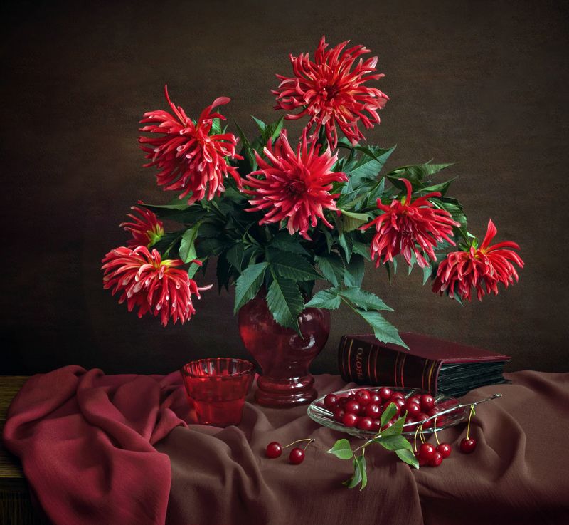 Георгины фото превью