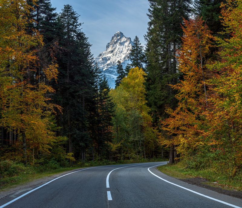 Осенний Домбай фото превью