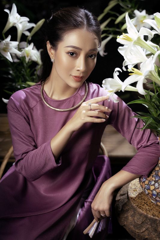 model, flowers, hanoi, vietnamese, lady, beauty April Flowers фото превью