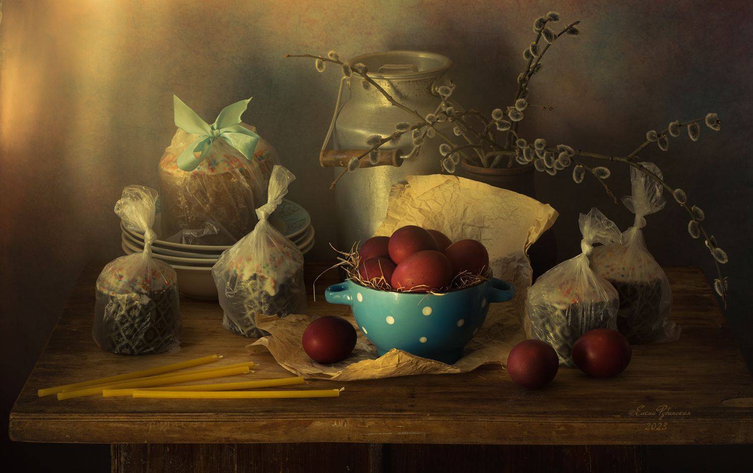 кострома, натюрморт, пасха, великая суббота, Елена Рубинская