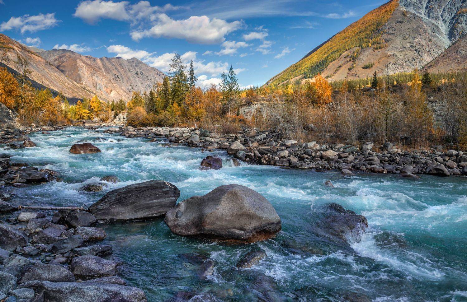 горный алтай,осень,река карагем, Лора Павлова