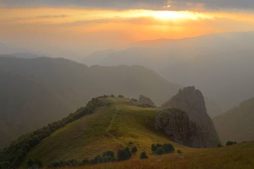 Рассвет в горах Кавказа