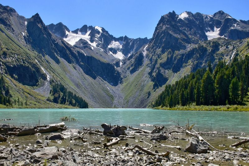 путешествие, пейзаж, природа, горы, озера, алтай, мультинские озера Дикая необузданная красота Горного Алтая фото превью