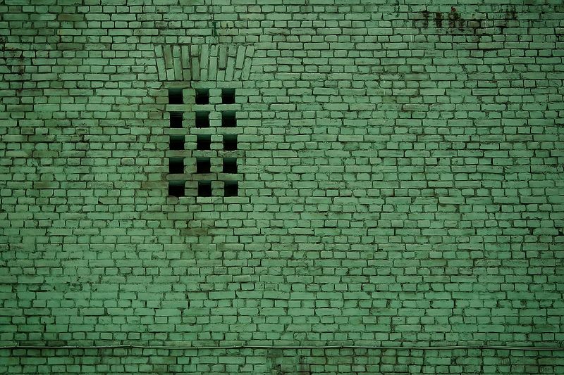 bricks, wall, minimal, green Green фото превью