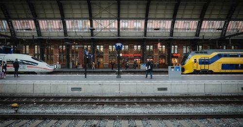 Railway station.