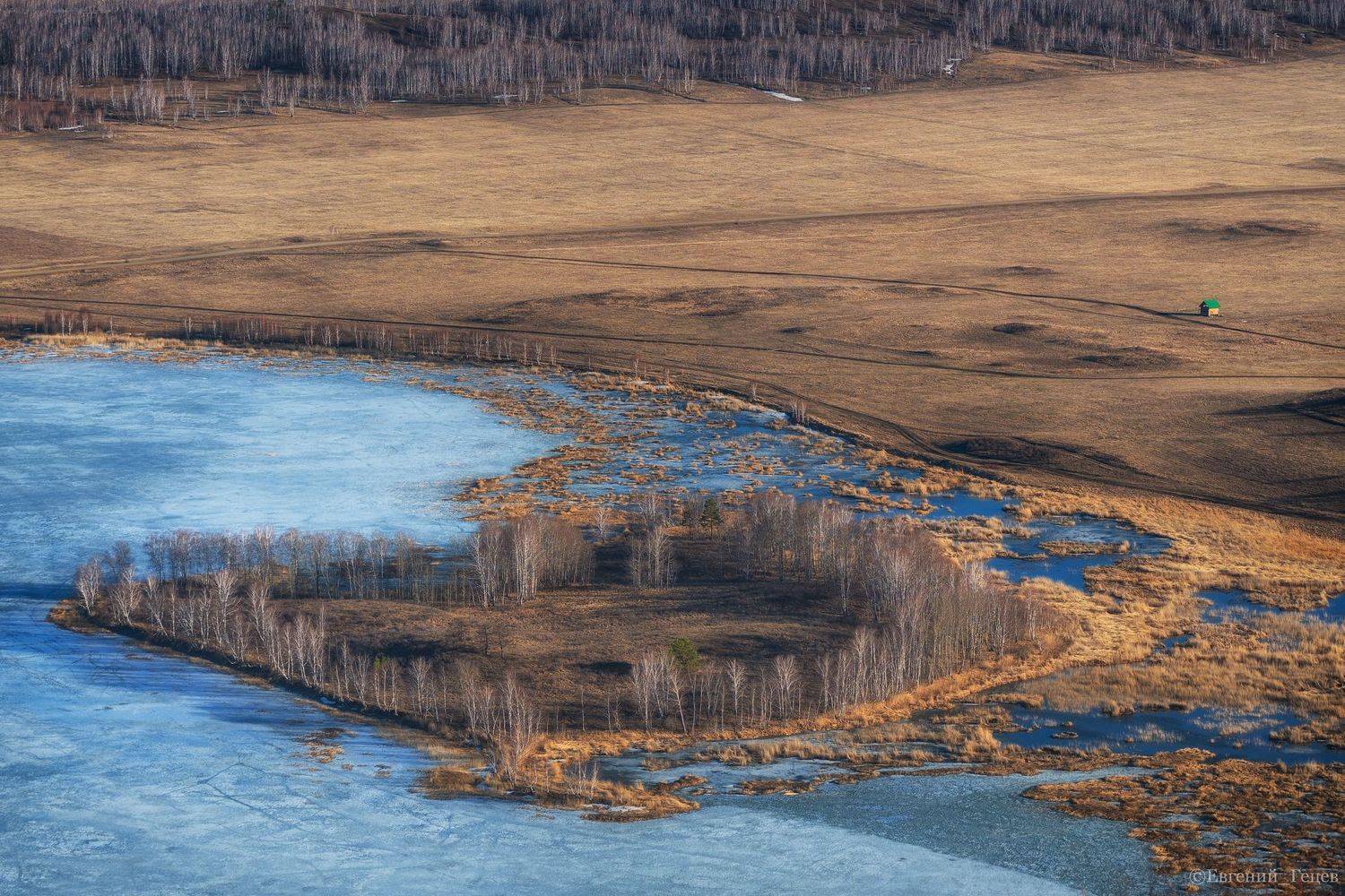 пейзаж, озеро, россия, урал, весна, Евгений Гецев