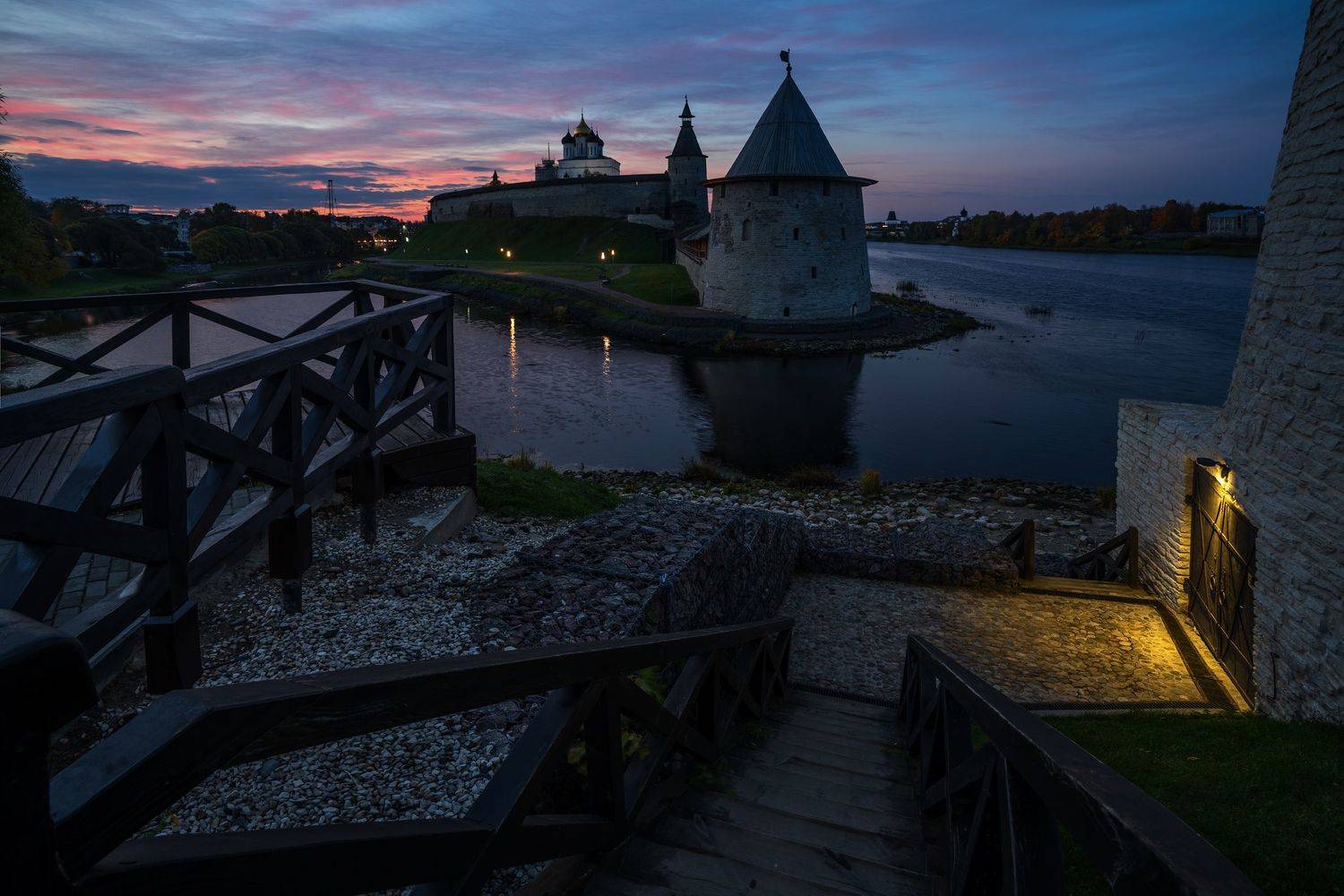 псков, кром, утро, Зверев Олег