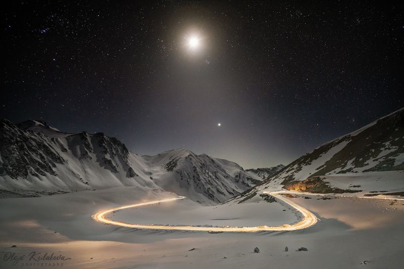 Ночь на перевале Чон-Ашуу фото превью