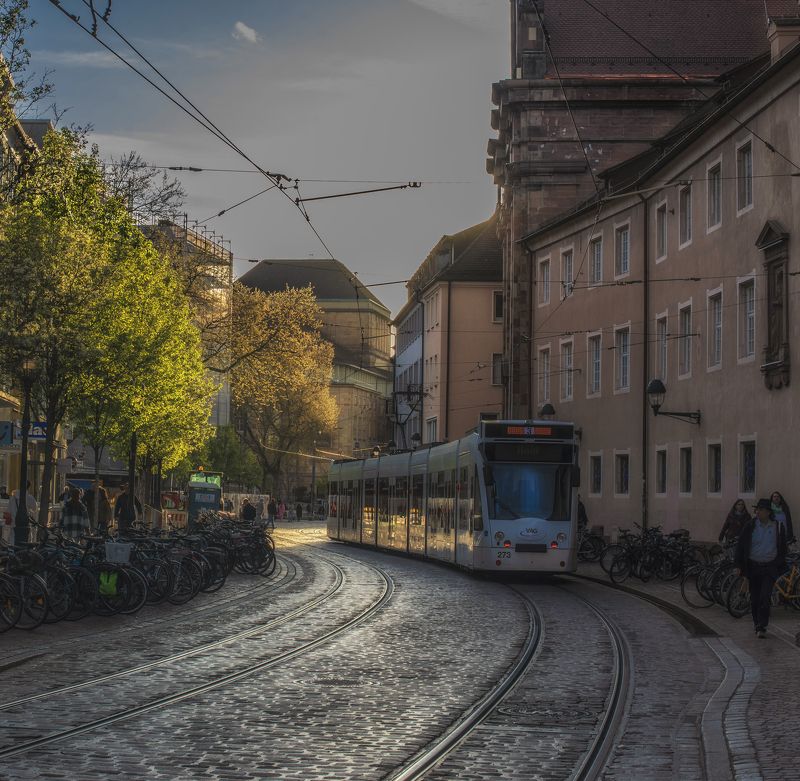 Фрайбург на закате фото превью