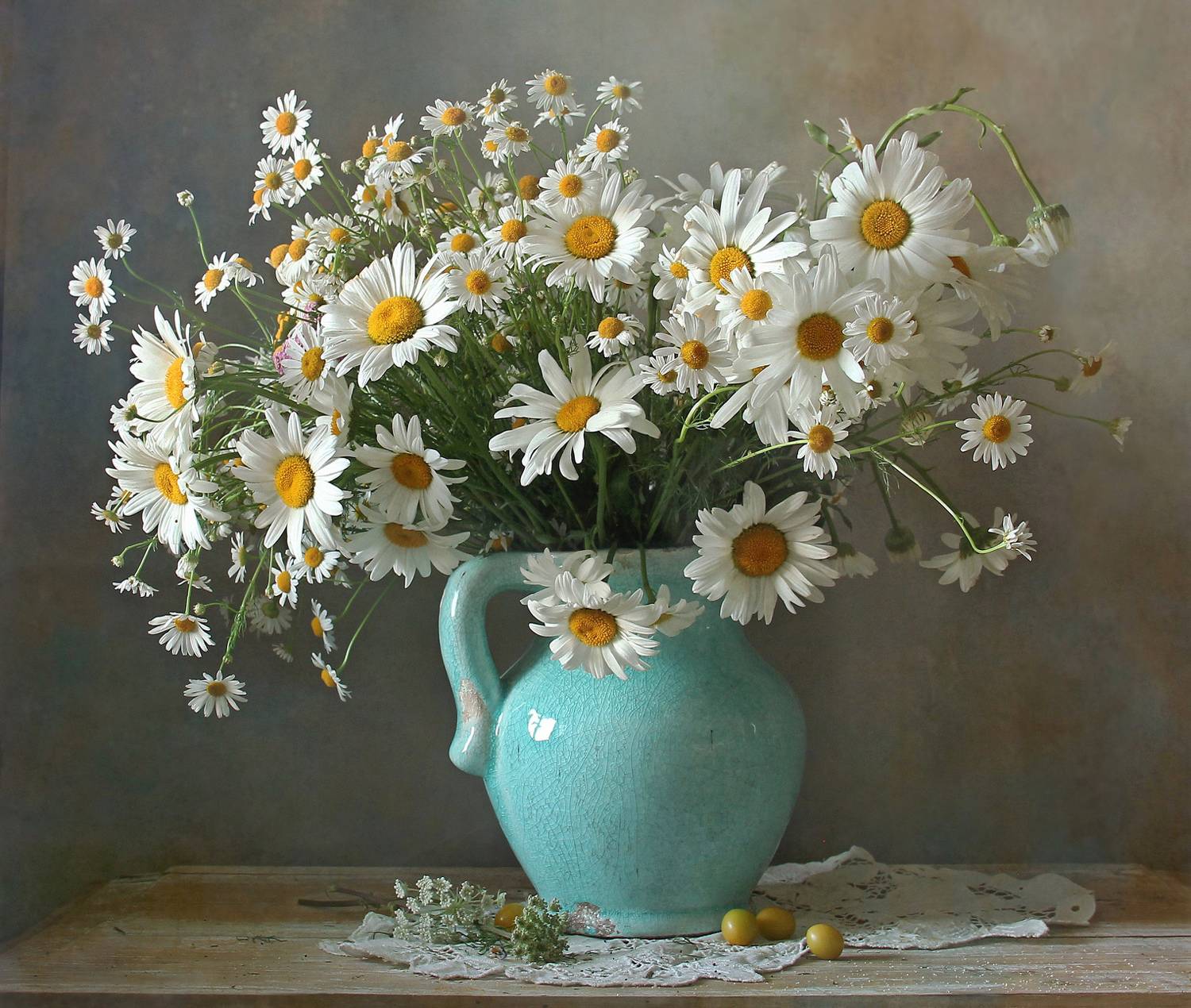 натюрморт, цветы, полевые цветы, лето, марина филатова, ромашки, Марина Филатова