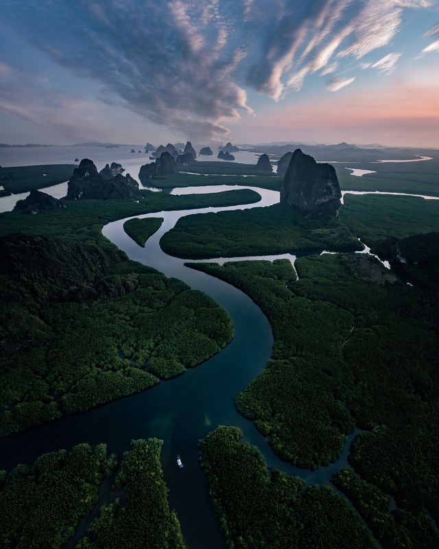 Phannga, Thailand, тай, таиланд Закат на Пхангнге фото превью