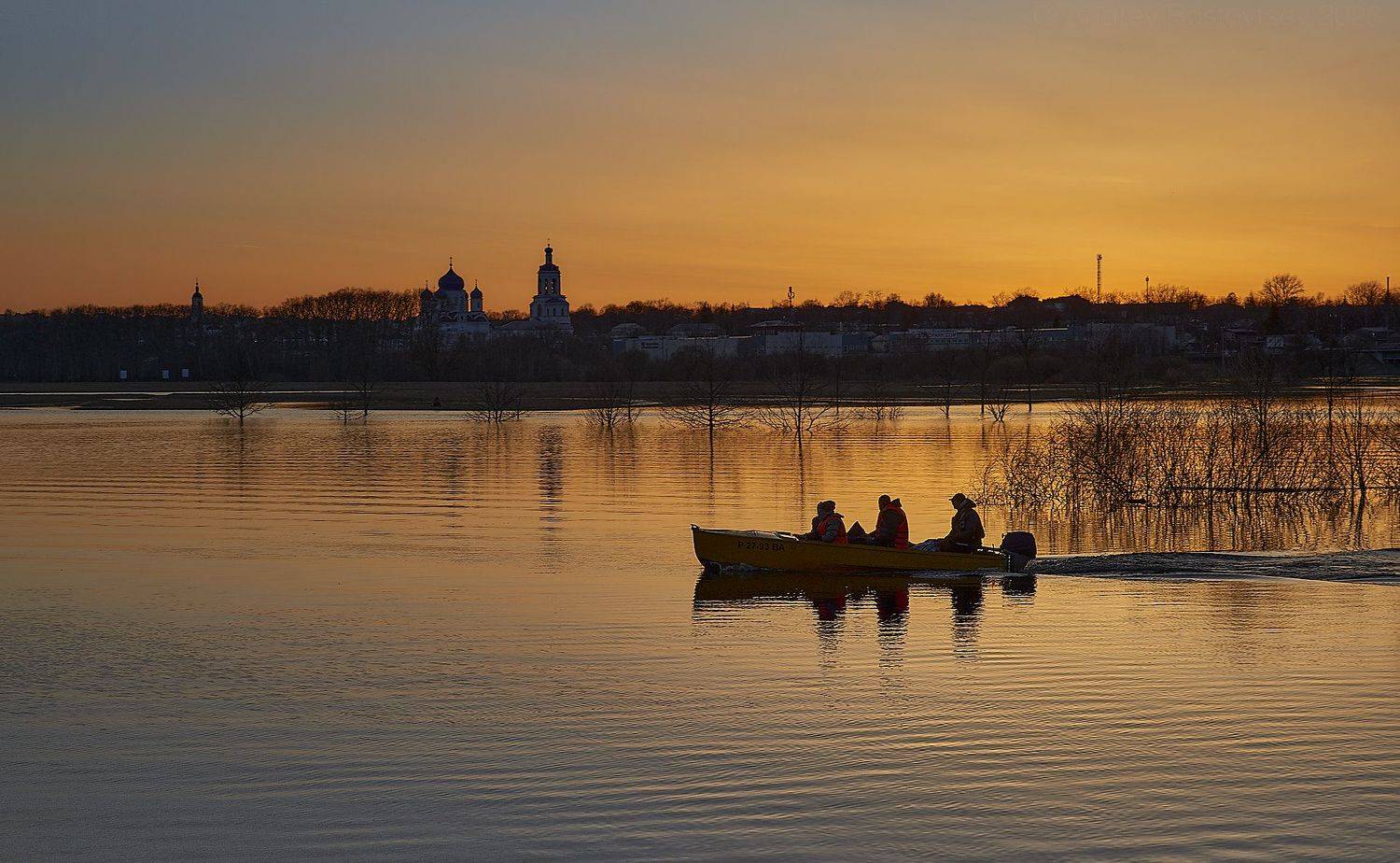 половодье, паводок, боголюбский монастырь, боголюбово, Андрей Ростовцев