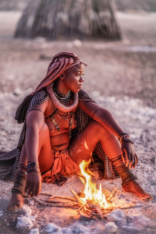 himba, namibia, culture, tribe, africa, Epupa,  Himba girl фото превью