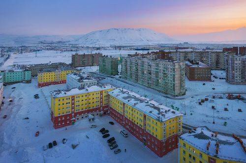 Норильск, вид на гору Шмидта