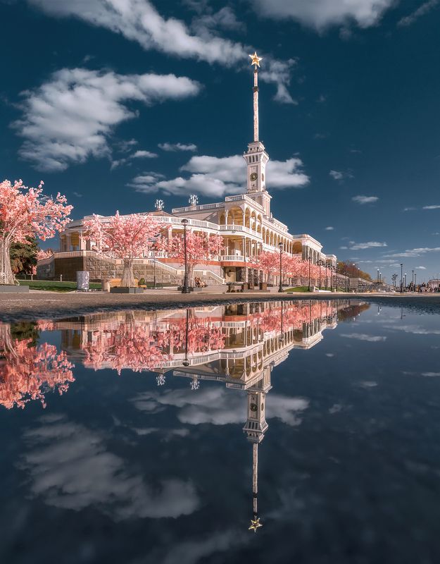речной вокзал, северный речной вокзал, москва, весна, moscow, river station,  Северный Речной вокзал фото превью