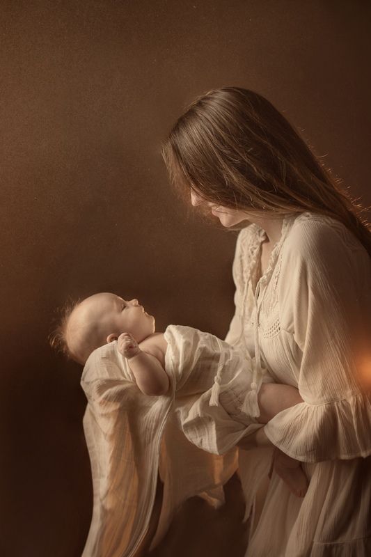 семья, дети, материнство, новорожденный С дочкой фото превью