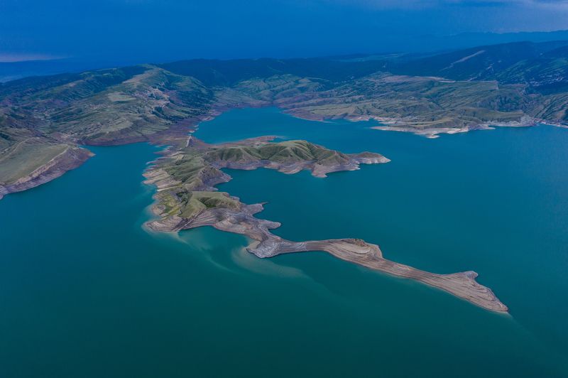 чиркейское водохранилище, дагестан, остров, дракон Чиркейский дракон фото превью