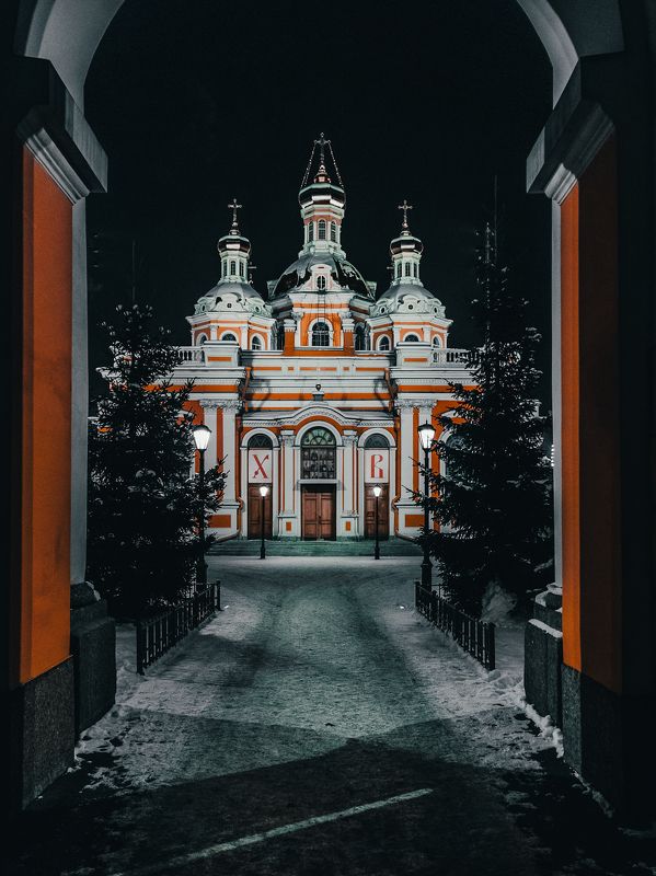 Зимней ночью фото превью