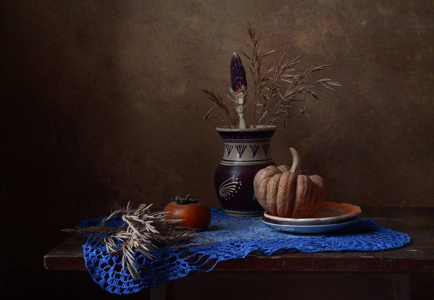 натюрморт, тыква, сухостой, Курочкина Диана
