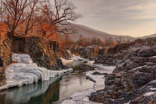 Дымчатое зимнее утро